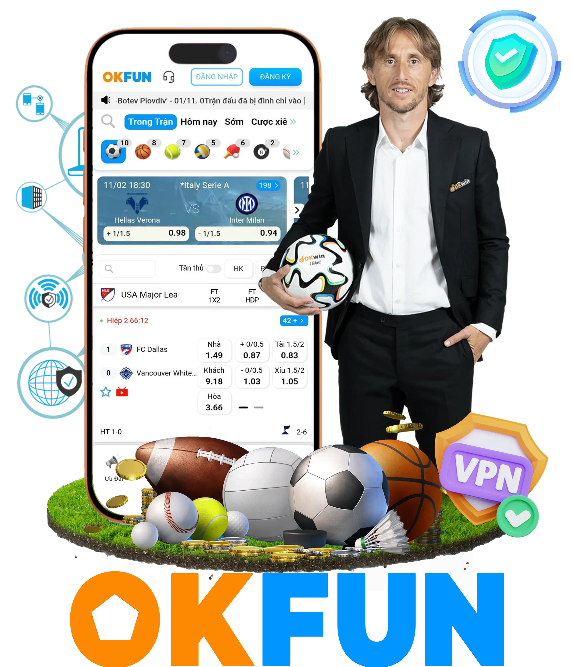 Dịch vụ ứng dụng Okfun trên nhiều thiết bị